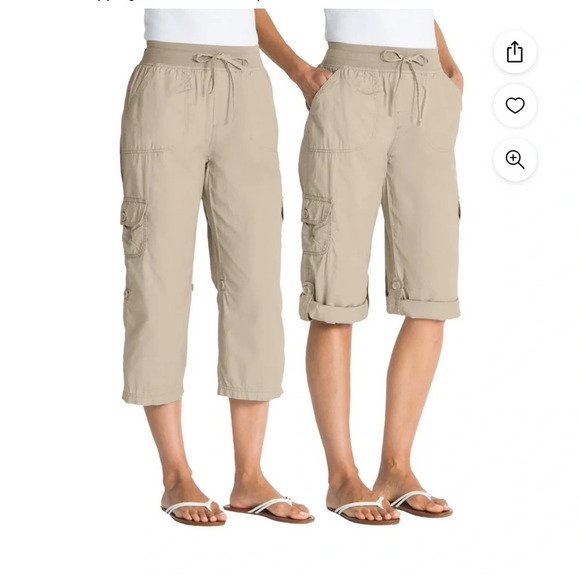 Lee Khaki Capris - Picture 1 of 4